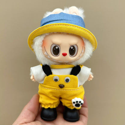 Labubu baby clothes 17cm rabub clothes blind box doll skirt set cute dress-up toys cross-border wholesale