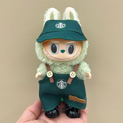 Labubu baby clothes 17cm rabub clothes blind box doll skirt set cute dress-up toys cross-border wholesale