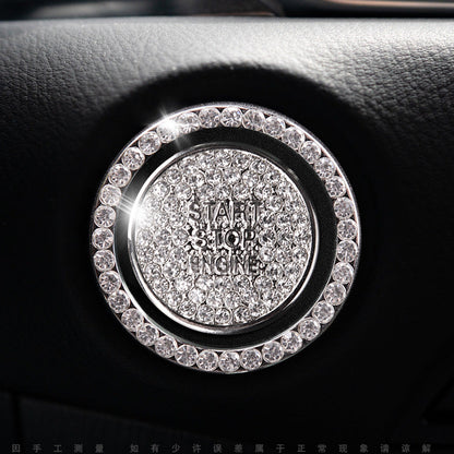 Bling Car Engine Start Button Cover