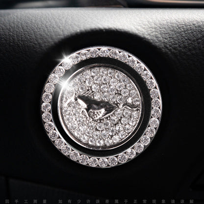 Bling Car Engine Start Button Cover