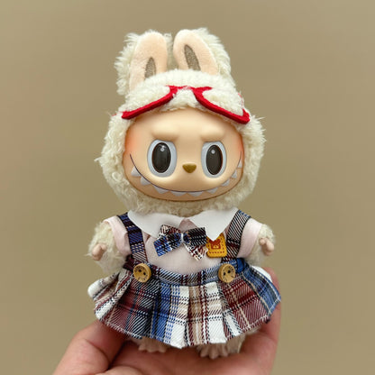Labubu baby clothes 17cm rabub clothes blind box doll skirt set cute dress-up toys cross-border wholesale