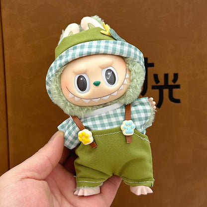 Labubu baby clothes 17cm rabub clothes blind box doll skirt set cute dress-up toys cross-border wholesale