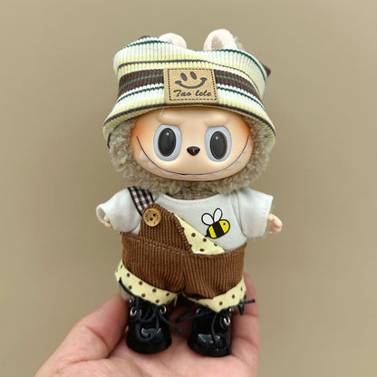 Labubu baby clothes 17cm rabub clothes blind box doll skirt set cute dress-up toys cross-border wholesale