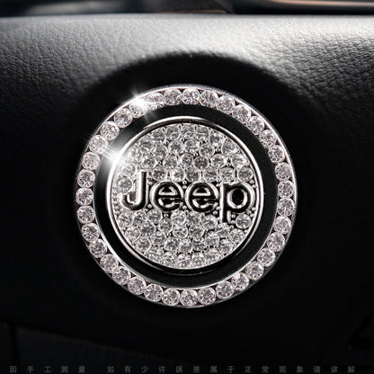 Bling Car Engine Start Button Cover
