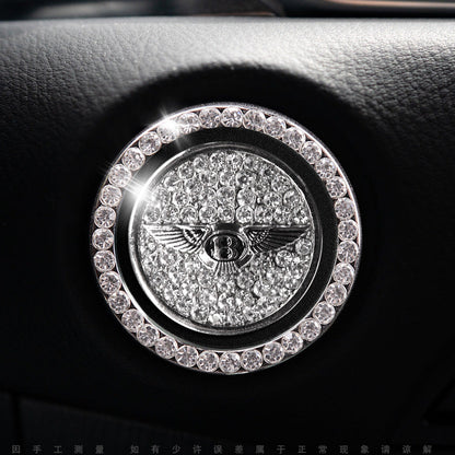Bling Car Engine Start Button Cover