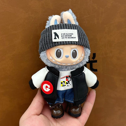 Labubu baby clothes 17cm rabub clothes blind box doll skirt set cute dress-up toys cross-border wholesale