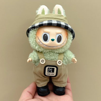 Labubu baby clothes 17cm rabub clothes blind box doll skirt set cute dress-up toys cross-border wholesale
