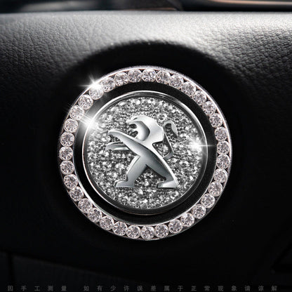 Bling Car Engine Start Button Cover