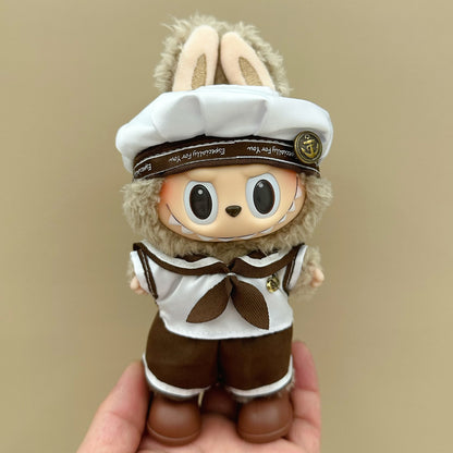 Labubu baby clothes 17cm rabub clothes blind box doll skirt set cute dress-up toys cross-border wholesale