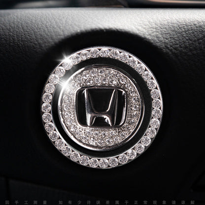 Bling Car Engine Start Button Cover