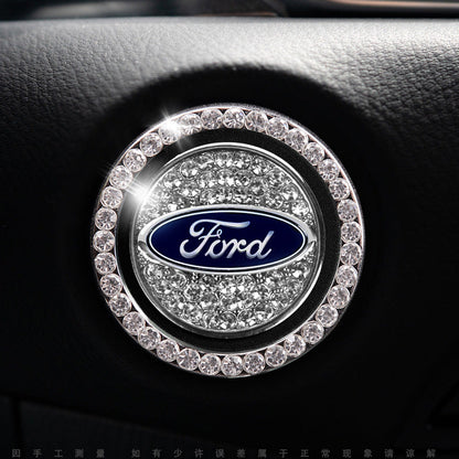 Bling Car Engine Start Button Cover