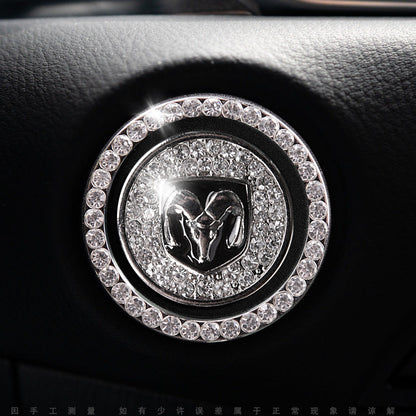 Bling Car Engine Start Button Cover
