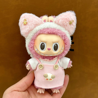 Labubu baby clothes 17cm rabub clothes blind box doll skirt set cute dress-up toys cross-border wholesale