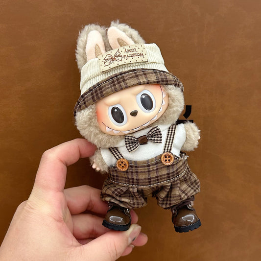 Labubu baby clothes 17cm rabub clothes blind box doll skirt set cute dress-up toys cross-border wholesale