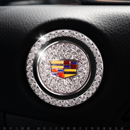 Bling Car Engine Start Button Cover