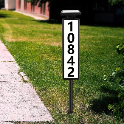 Solar Address Sign