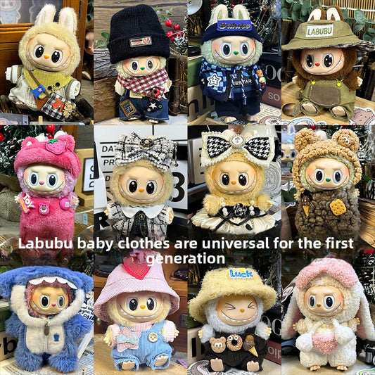 17cm Doll Clothes Suitable for 17cm Labubu Plushies